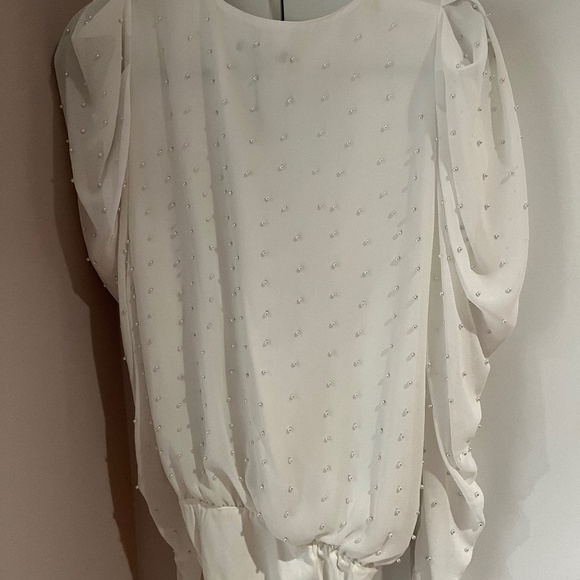 NWT ZARA PEARL BODYSUIT SIZE L - Picture 1 of 3